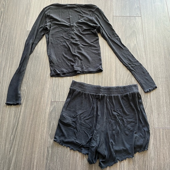 Knix Black Modal Rib Henley Sleep Set - XS - Picture 4 of 6